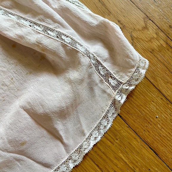 20s Vintage Flapper Pink Silk Step-In - Picture 9 of 16